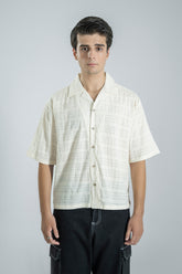 Jacquard  Resort Collar Shirt